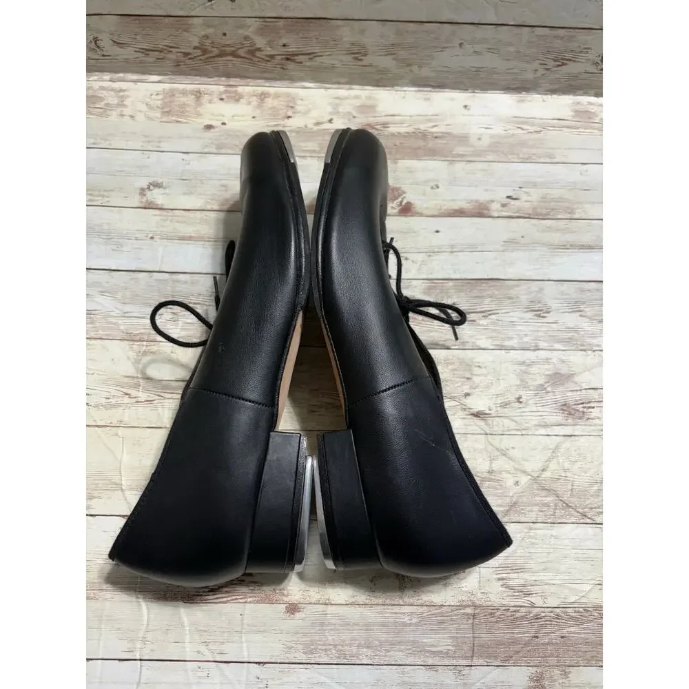 Bloch Jazz Oxford Character Tap Shoes Men's Size 11 Black Leather Lace Up